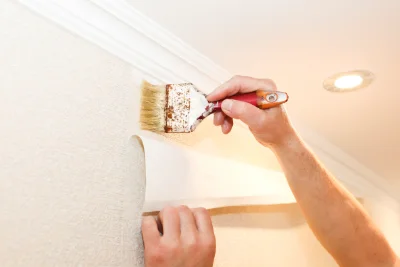 Pose de papier peint à Ainay-le-Vieil — revêtements muraux et toiles de verre